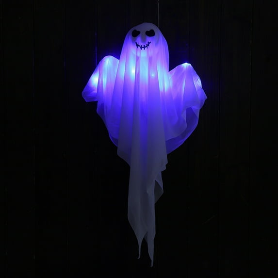 Halloween Decoration Under $5! Yrmaups Chamber Of Ghost House Luminous Ghost Pendant Halloween Scene Decoration Prop, Ghost Festival Atmospheres Hanging Ghost Prop, Halloween Decor for Party