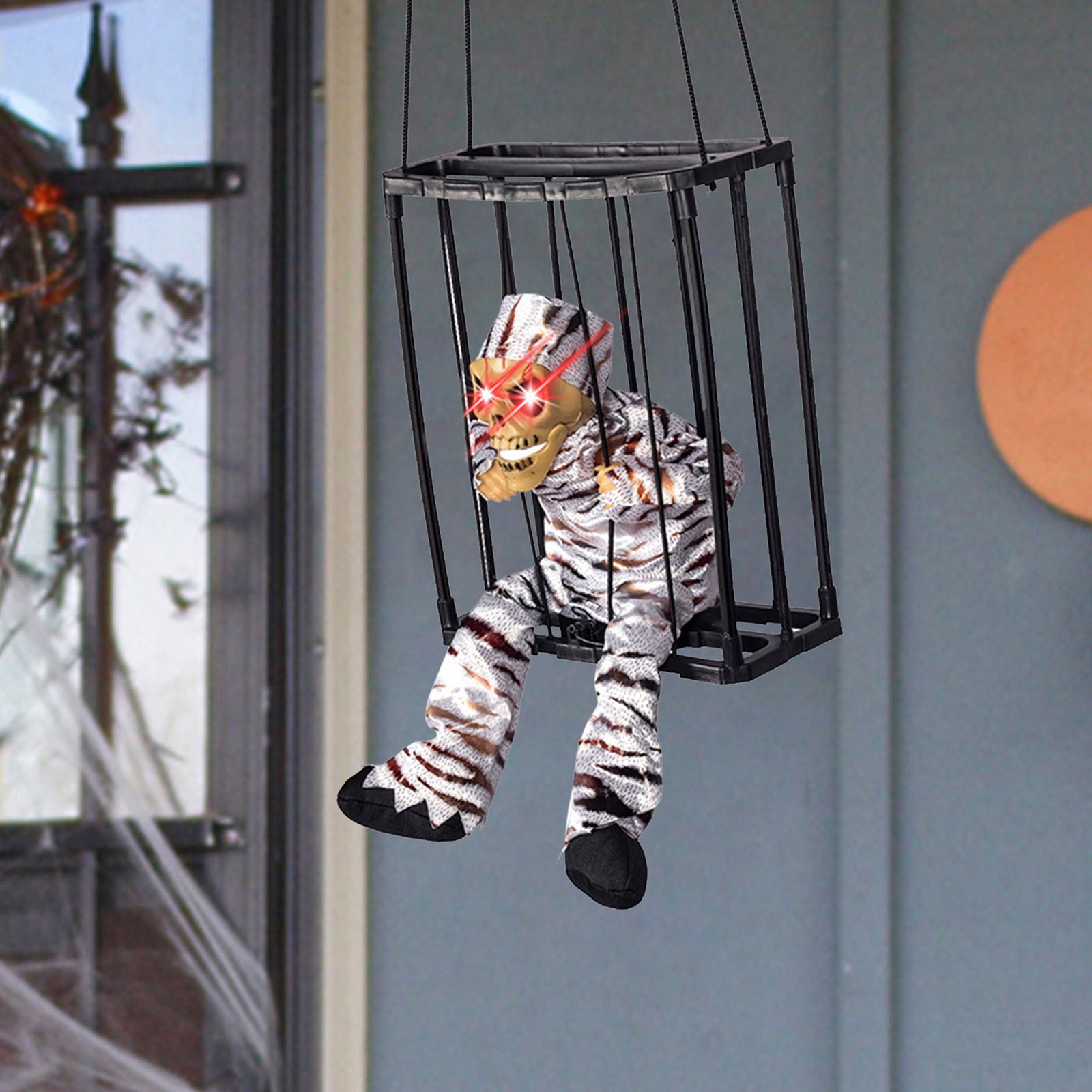 Halloween Decoration And Motion Sensors Halloween Decoration Props Terrifying Cages Prisoner's