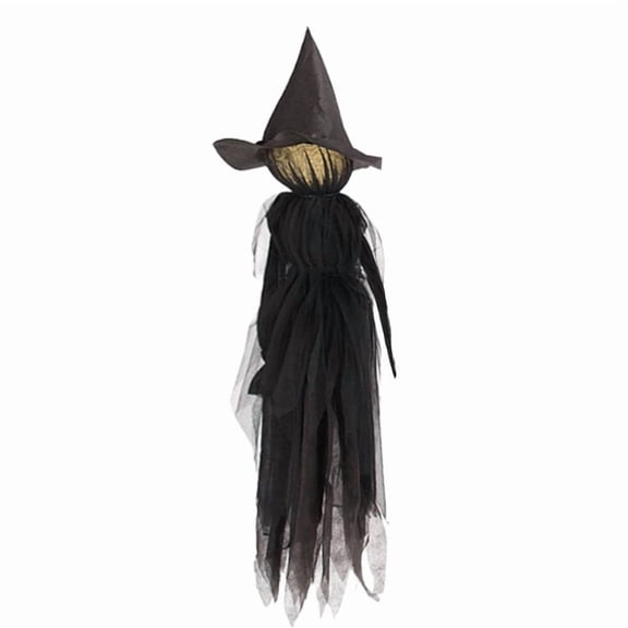 Halloween Decoration Clearance Under $15.00! Halloween Standing Witch Yard Stake Decor 59 Inch Faceless Black Ghost Witch Figure With Ground Stakes Scary Outdoor Decor For Front Yard Garden Patio