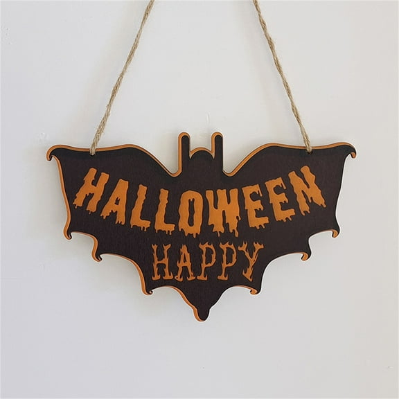 Halloween Decoration Clearance! Halloween Hanging Decorations Pumpkin Decor Room Home Yard Decor Wooden Pumpkin Zombies Decoration E