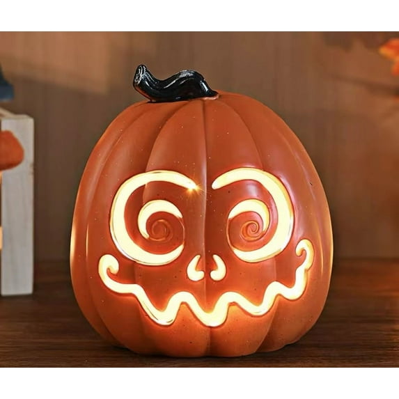 Halloween Decoration Clearance! Halloween Pumpkin Decorations, Halloween Decor, Halloween Led Pumpkin Lights Light Up Jack O Lantern Pumpkin Figurine Lantern for Indoor Outdoor