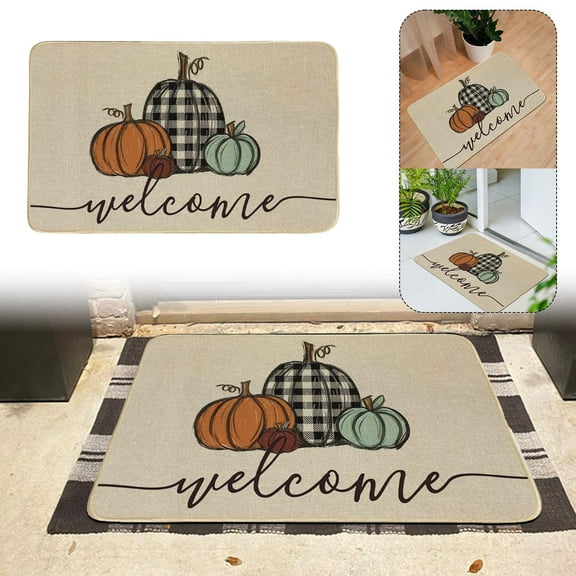 Halloween Decoration Entrance Door Mat Home Mat Dancing Pumpkin Door Carpet Halloween Carpet A