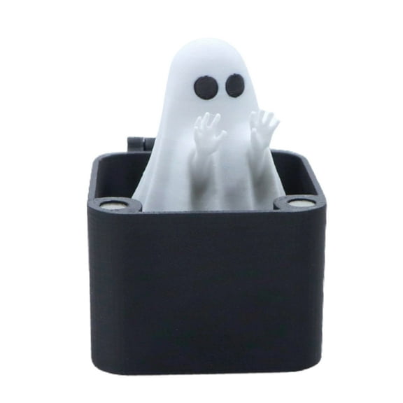 Halloween Decoration Ghost in a Box, Interactive Pop-Up Prop for Halloween Home Fun Toy (2 inch)