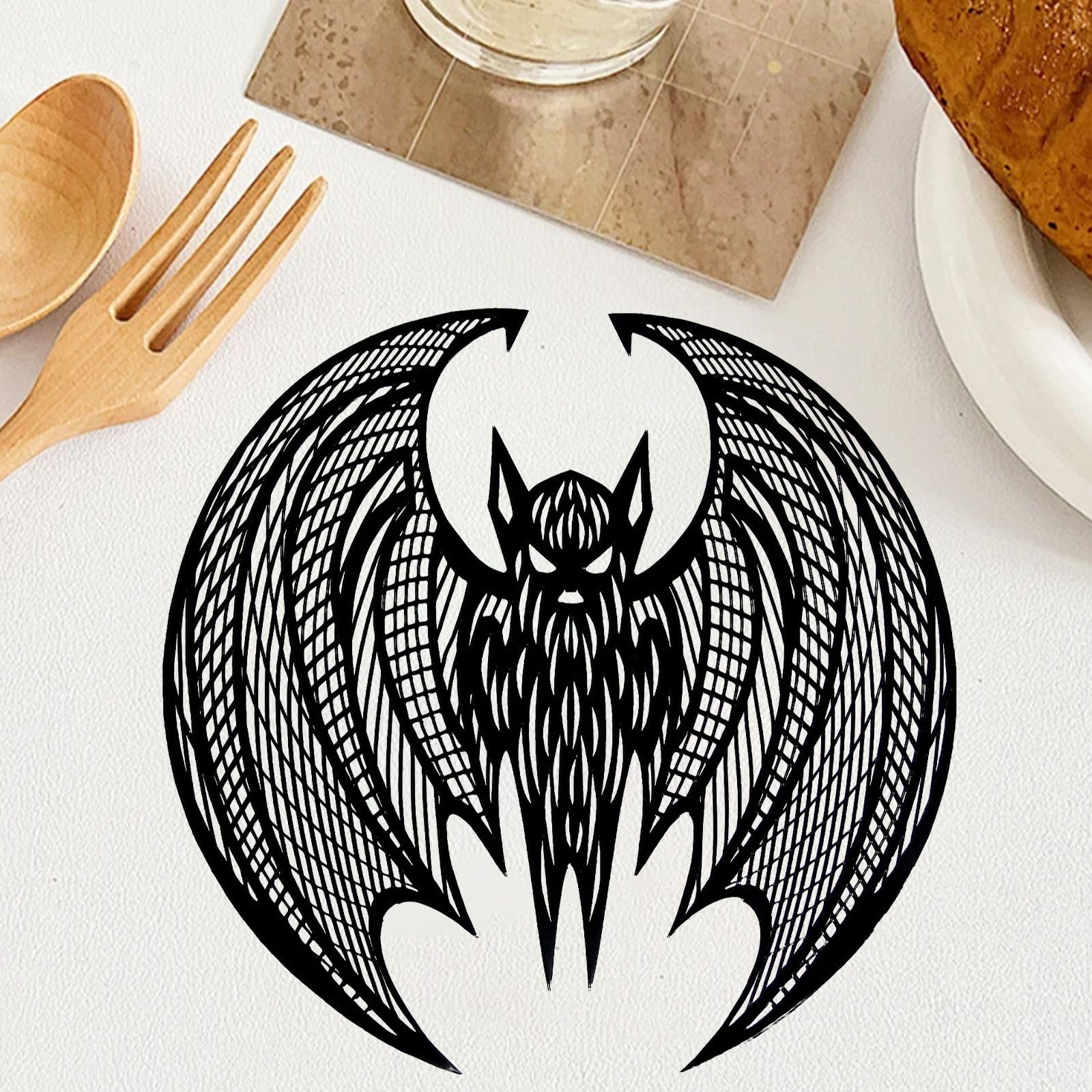 Halloween Decoration Halloween Placemats Holiday Decoration Western Food Mat Nonslip Water And