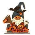 thumbnail image 1 of Halloween Decoration Indoor Outdoor Clearance Under $5.00!Halloween Wooden Pumpkin Decor 2D Flat Table Centerpiece With Ghost Ornaments Halloween Desk Shelf Mantel Decorations For Home Indoo, 1 of 7