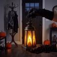 thumbnail image 1 of Halloween Decoration Indoor Outdoor Clearance Under $5.00!Hexagonal Halloween LED Lanterns Vintage Electronic Candle Light With Pumpkin Witch Castle Patterns Hanging Table Decor For Party Layout, 1 of 6