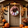 thumbnail image 1 of Halloween Decoration Indoor Outdoor Clearance Under $5.00! Thanksgiving Fall Decorations for Home, Cute Halloween Ghost Wreath Front Door Decoration Party Decorations And Props, 1 of 9