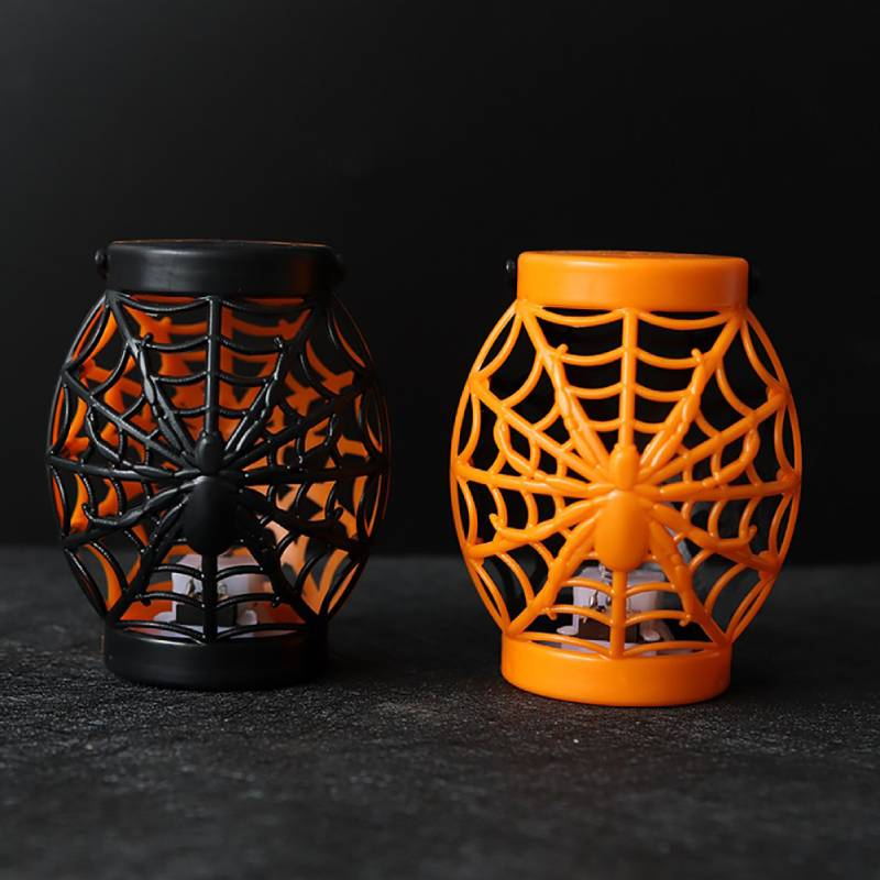 Halloween Decoration LED Candle Light Plastic Pumpkin Lamp For Home Bar