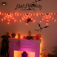 thumbnail image 1 of Halloween Decoration Lights, 6 FT Halloween Spider Web Light Strings with 12inch Spider, 8 Modes & Timer Functions, Indoor Ghost Festival Funny Atmosphere Prop Decorative Light, Halloween Party Decor, 1 of 5