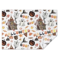 Halloween Decoration Pattern Rectangle Tablecloth 60"x84",Waterproof Polyester Rectangle Table Cloth, Wipeable Spillproof Polyester Tablecloth for Dining, Camping, Indoor and Outdoor
