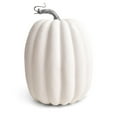 thumbnail image 1 of Halloween Decoration Pumpkin, Artificial Pumpkin Farmhouse Country Style Autumn Thanksgiving Dining Table Central Decoration Kitchen Decoration White, 1 of 7