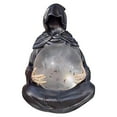 thumbnail image 1 of Halloween Decoration - Resin Grim Reaper Statue with Flying Bats Crystal Ball Sculpture for Halloween Home Bookshelf Decor, 1 of 8