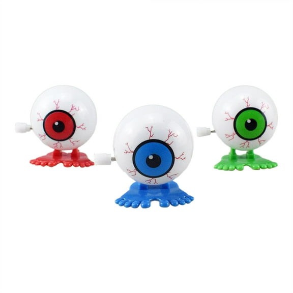 Halloween Decoration Scary Skeleton Eyeball Toys Wind Up Design Luminous