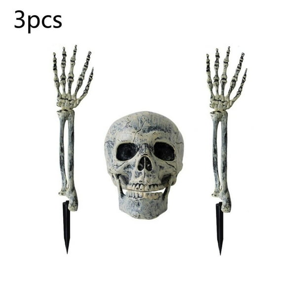 Halloween Decoration Skull Skeleton Horror Tombstone Halloween Home Garden Decor Graveyard Haloween Trick Props Frighten Kids