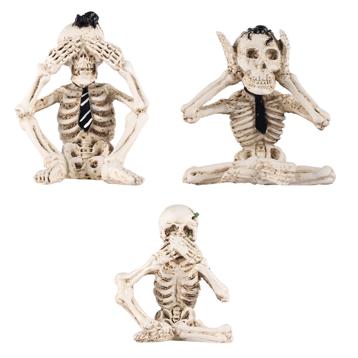 JARPSIRY Fishing Skeleton Statue Halloween Decorations