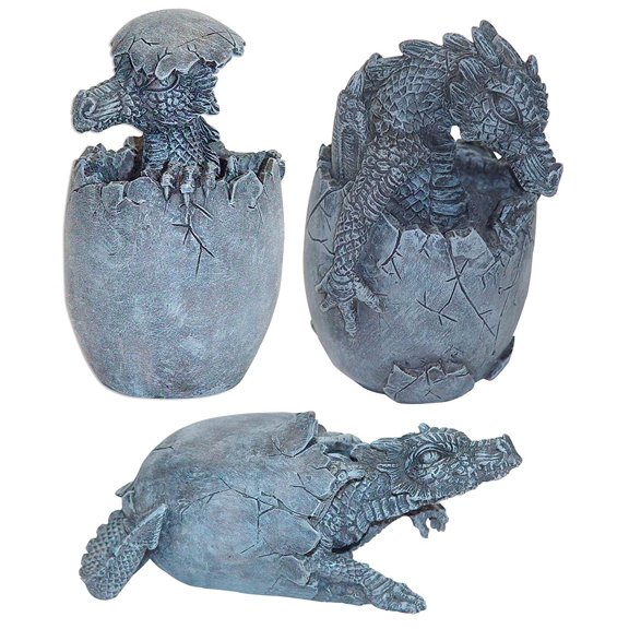 Halloween Decoration The Awakening - Dragon Eggs, Set of Three, Model 6247