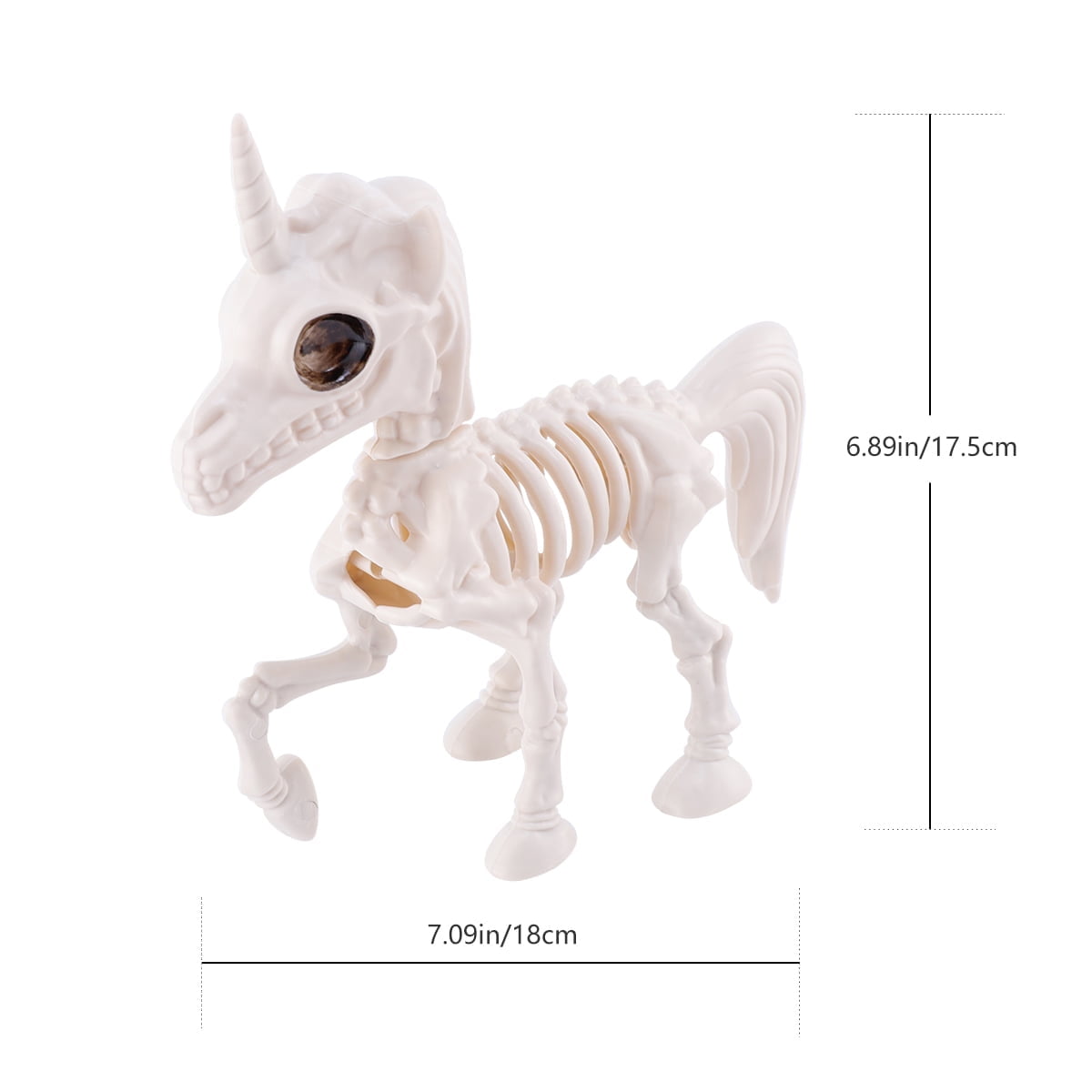 Halloween Decoration Unicorn Skeleton Bone Props Party Bones ...