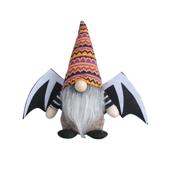 Halloween Decoration Wing Plush Gnomes Dwarfs Garden Swedish Tomtes Figurines Faceless Doll for Kitchen Tiered Tray
