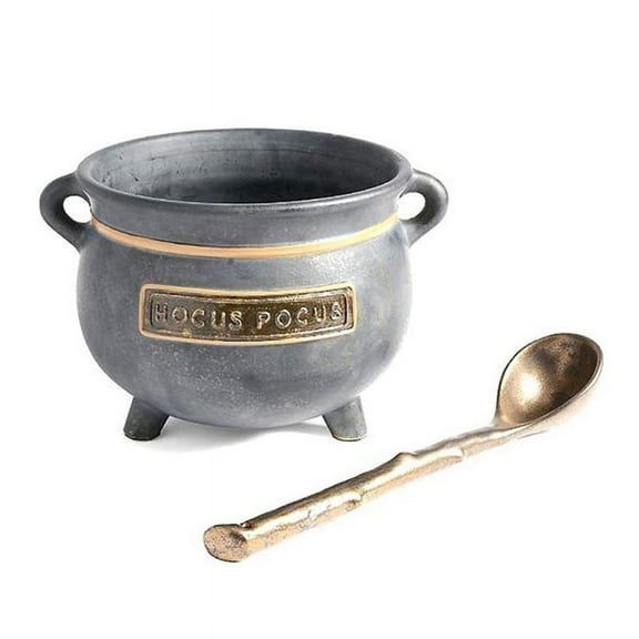 Halloween Decoration Witch Cauldron Resin Bowl Candy Bucket Halloween Indoor Outdoor Kitchen Decoration Resin As Shown,1set x Witches Cauldron