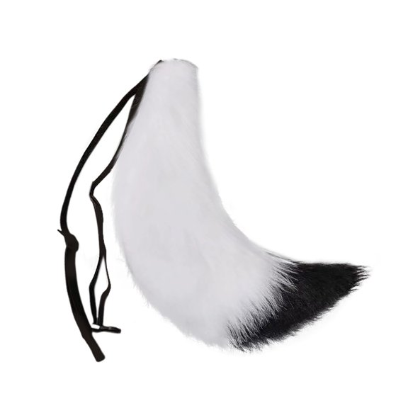 Halloween Decorations 1Pc Halloween 3D Cute Animal Tail Pendant Women Holder Pompoms Tail Fashionable Hairy Tail 50Cm Halloween Plush Tail Event & Party Home Decor
