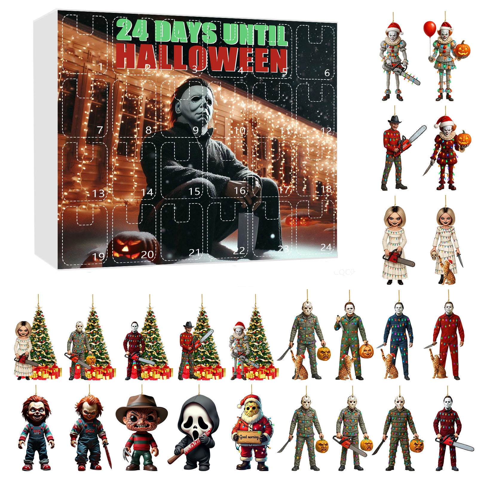 Halloween Decorations 2025 Classic Shows Advent Calendar 24 Days ...