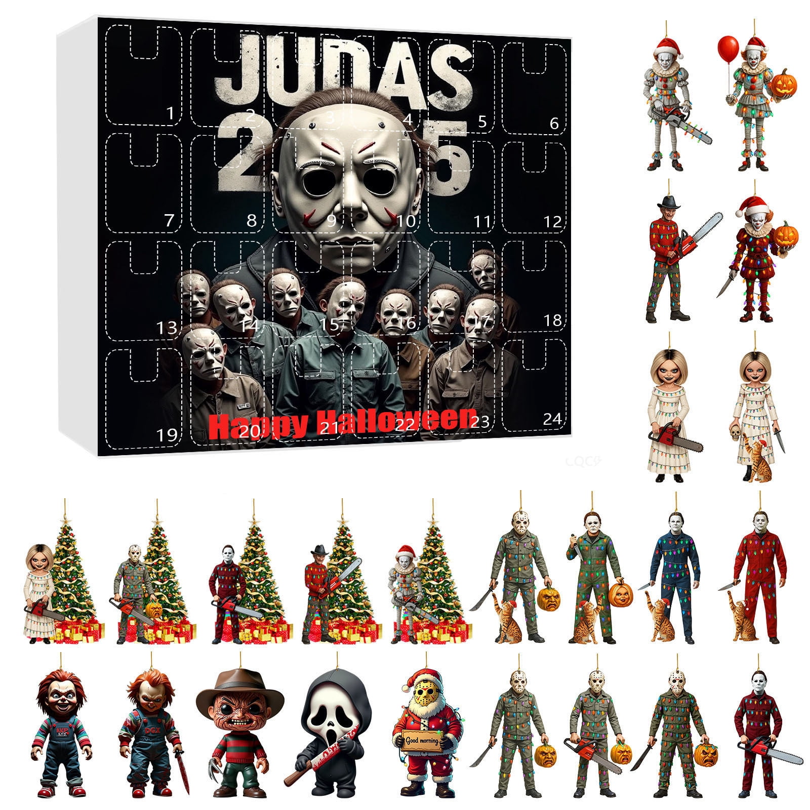 Halloween Decorations 2025 Classic Shows Advent Calendar 24 Days ...