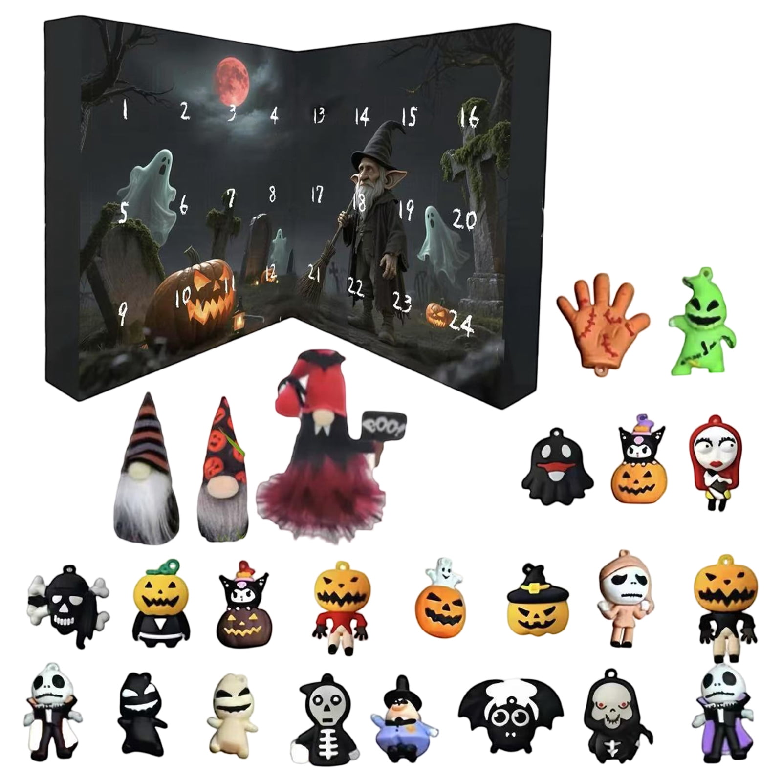 Halloween Decorations 2025 Gnome Shows Advent Calendar 24 Days ...