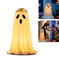 thumbnail image 1 of Halloween Decorations, 32inch Glowing Ghost Candy Holder Bowl, Stand Lighted Witches Ghost Cauldron Pot, Lighted Candy Holder Bucket for Halloween Front Door Porch Decor(1PC), 1 of 7