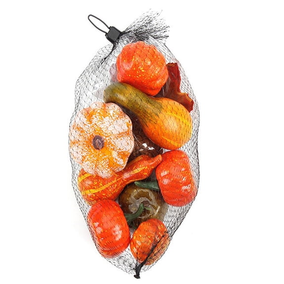 Halloween Decorations 50 Pcs Artificial Pumpkins Gourds Set, Fake Fall Harvest Vegetables for Thanksgiving, Table Centerpiece Indoor Outdoor Spooky Home Decor