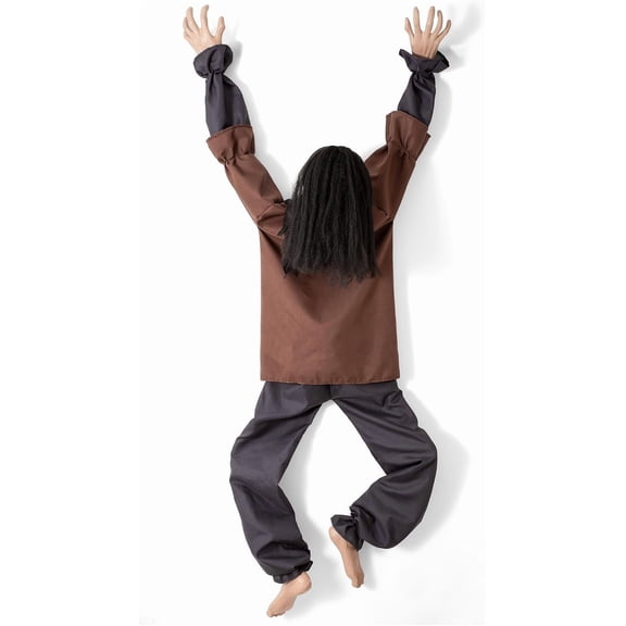 Halloween Decorations Animatronic Climbing Zombie Faceless Hanging Creepy Zombie Prop Sound Activated Moving Legs Horror Voice Effects Scary Haunted House Graveyard Porch Wall Window Indoor Outdoor