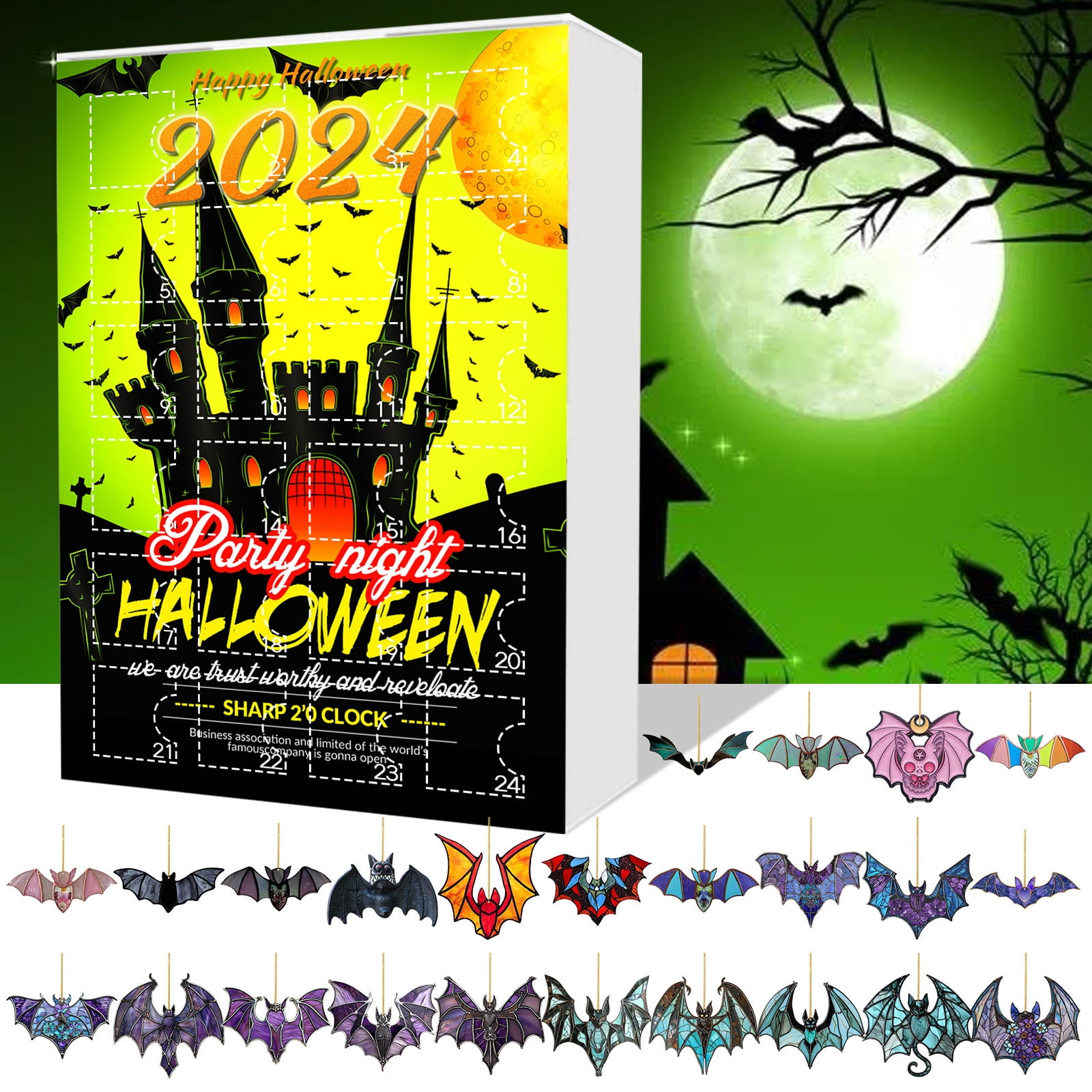 Halloween Decorations,Arrival Calendar 2024 24 Day Countdown Calendar