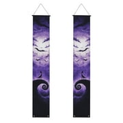 Halloween Decorations Banner - Nightmare Before Christmas Jack Skellington and Sally Banner Party Supplies Porch Sign CLASS OF Hanging Flags Banners