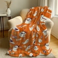 thumbnail image 1 of Halloween Decorations Blanket 4.26*4.92ft Pumpkin Ghost Plush Blanket-Soft Cozy Fleece Throw Blanket，Halloween Harvest Gifts for Kids & Home Decor, 1 of 7