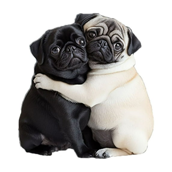 Halloween Decorations Clearance Adorable Pug Acrylic Car Fragrance Diffuser 2D Cute Pugs Cars Aromatherapy Fun & Stylish Interior Accessory Fresh Scent Car Clip Decoration丨B