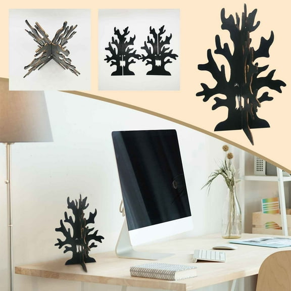 Halloween Decorations Clearance! Loopsun Halloween Wooden Ornaments Ghost Cross Horror Tree Ghost Festival Atmosphere Decoration Wooden Crafts for Halloween Home Party House Supplies