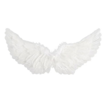 Halloween Decorations Clearance! PRETXORVE 2PC Halloween Angel Wing Real Feather Hand Made Angel Wing Cos Props