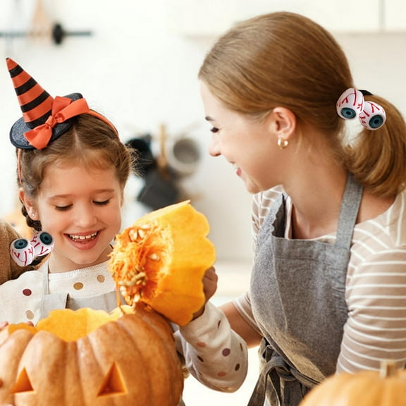 PRETXORVE Bloodshot Eyeball Halloween Bloodshot Eye Accessory Funny Hairpin Headpiece