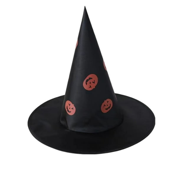 PRETXORVE Halloween Black Witch Hat Witch Cap with Hook for Wearing can Also be Used for Halloween Yard Hanging Decoration
