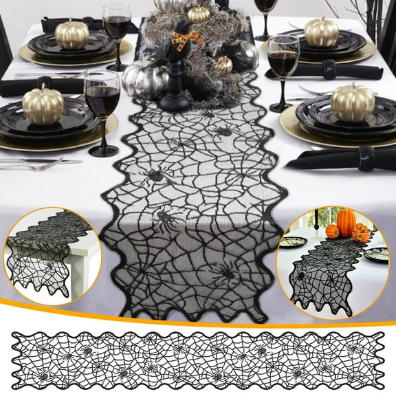 PRETXORVE Halloween Decor, Halloween Decorations Halloween Tablecloth Topper Covers Fireplace Table Party Decor