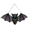 thumbnail image 1 of Halloween Decorations Colorful Acrylic Bat Decoration Window Hanging Suncatcher, Stunning Hanging Window Panels for Halloween Decoration, Acrylic Window Wall Art Decor for Living Room, Home, Office, 1 of 8