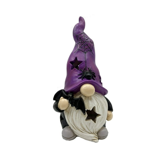 Halloween Decorations Cute Halloween Gnomes Decorations Witch Hat Gnomes Resin Figurines for Indoor Outdoor Garden Fall Gnome Table Centerpiece, Autumn Party Decor