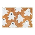 Decorations Dancing Pumpkin Velvet Floor Mat Thanksgiving Pumpkin Floor