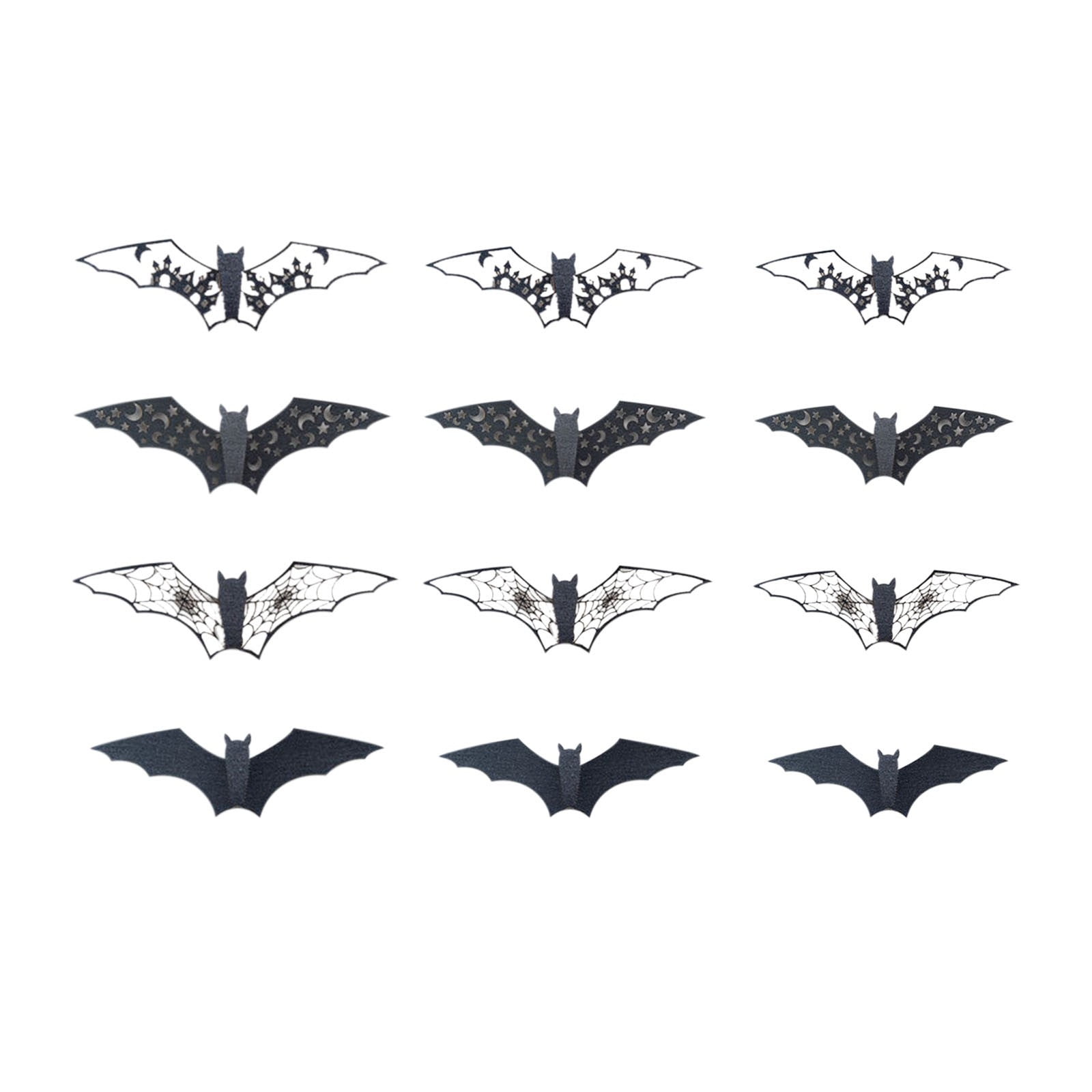 Halloween Decorations Deal 2025!Kyusrd Bats Stickers Hollow Bats ...