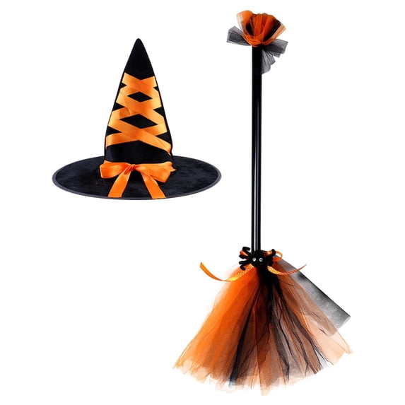 Halloween Decorations Deal 2025!Kyusrd Cosplay Detachable Brooms Clothing Accessories Children's Props Party Decorations