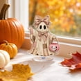 thumbnail image 1 of Halloween Decorations Desktop Ghost, 360 Degree Rotating Ghost Figurine with Cute Design, Spooky Halloween Tabletop Ornament for Home Office Classroom Party Decor Holiday Display, 1 of 9