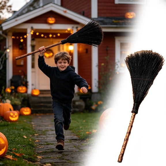 Halloween Decorations Detachable Enchanting Witch Broomstick Prop For Halloween Party Witch Themed Event Event & Party Utility