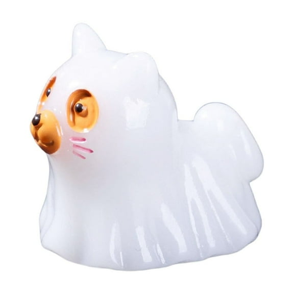 Halloween Decorations Dog Desktop Ornament Glow In The Dark Resin Figurine Pet For Home Party Desktop Ornament