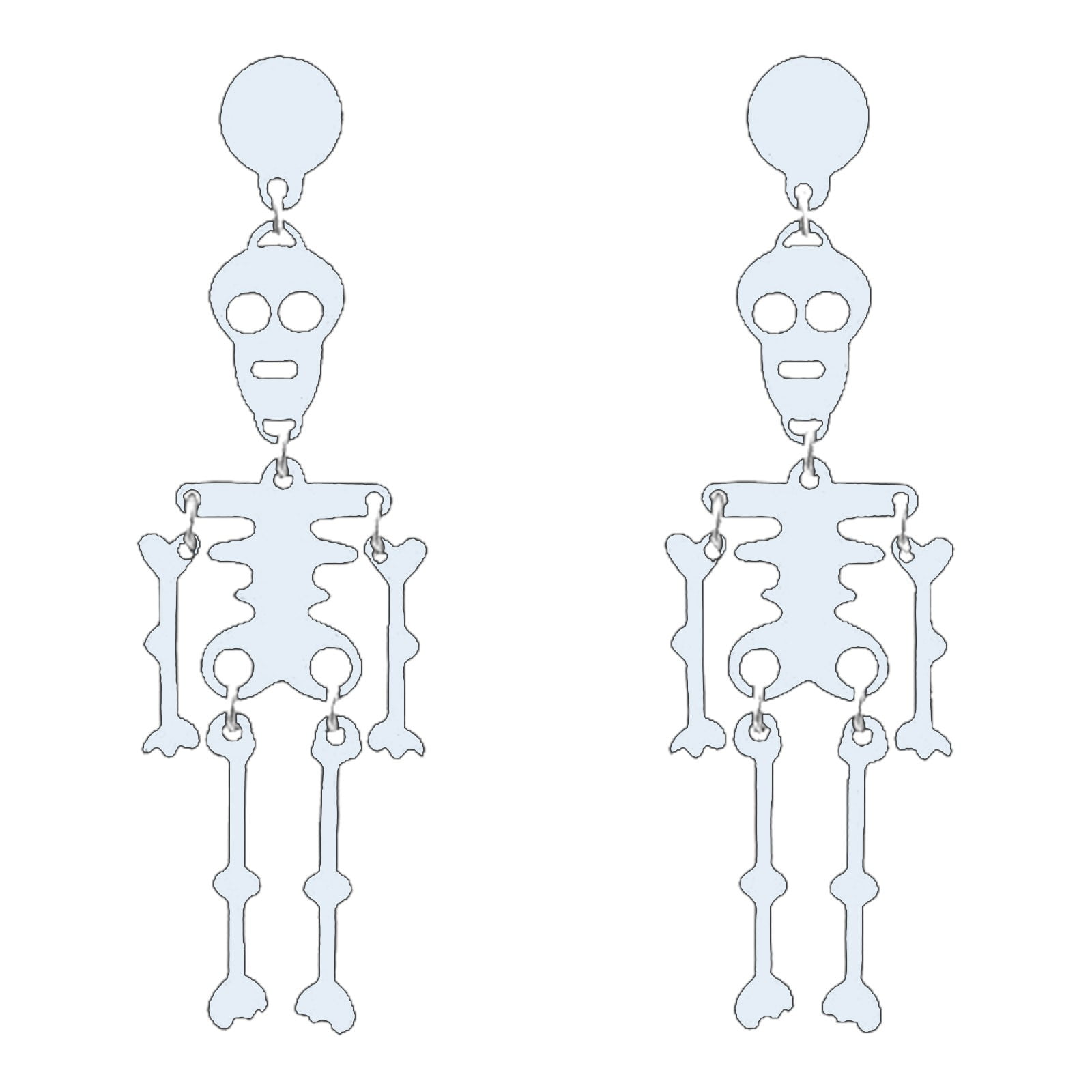 Halloween Decorations Halloween Earrings For Women Acrylic Skeleton