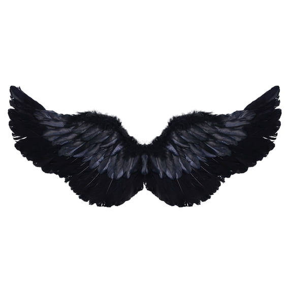Halloween Decorations Fairy Wings Angel Feather Wings With Elastic Straps Costume Cosplay Photography Props Halloween Supplies 25.6"X13.8"