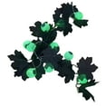 thumbnail image 1 of Halloween Decorations Fall Garland String Lights, 10 LED 4.9Ft Fall Lighted Black Maple Leaves Garlands Outdoor, Usb Fall Lights for Home Party Indoor Mantle Fireplace, 1 of 2